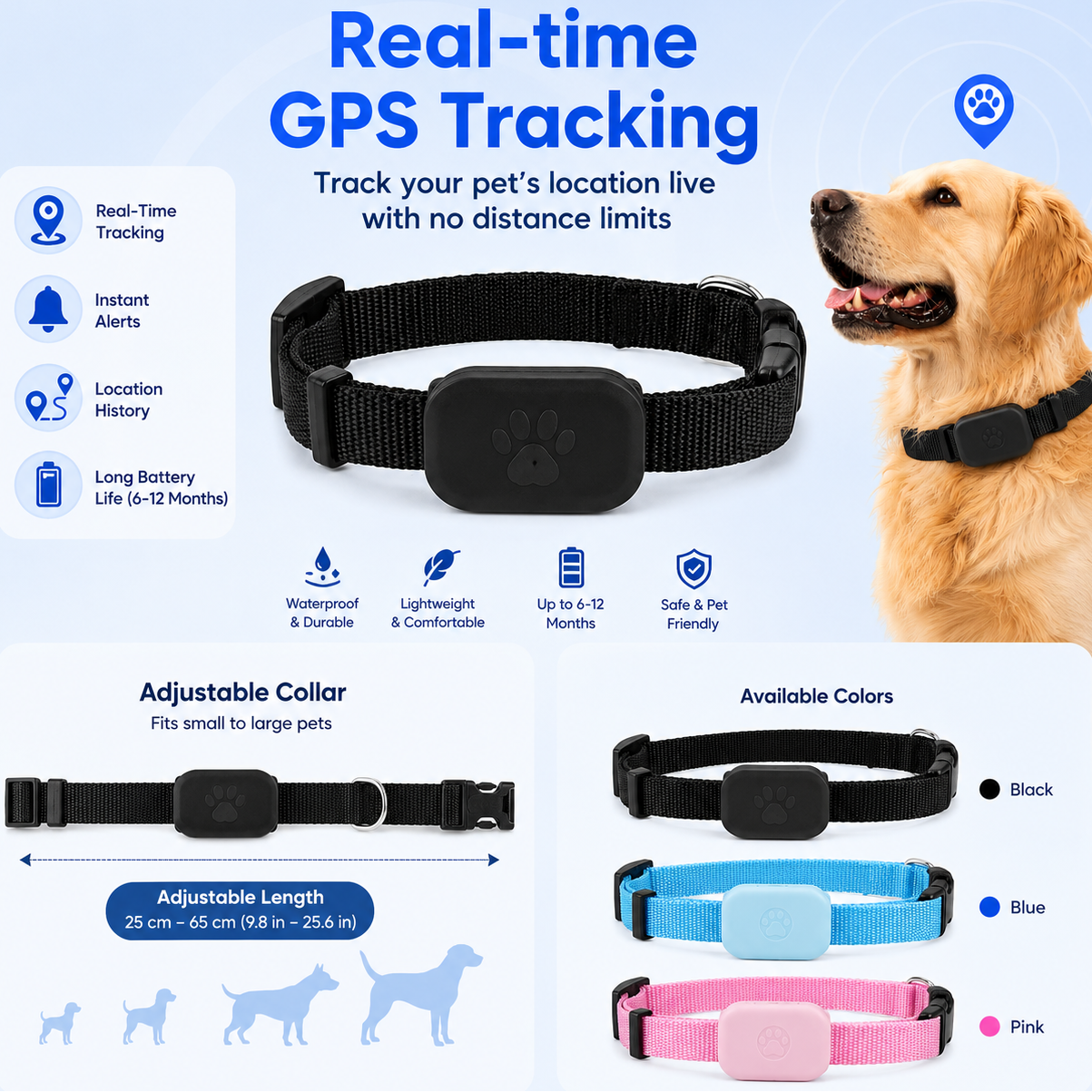 Never Lose Sight of the One You Love – Smart GPS Pet Tracker